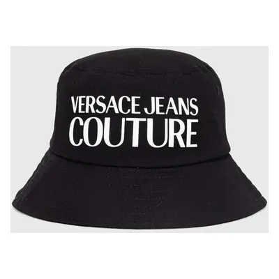 Bavlněná čepice Versace Jeans Couture černá barva, 76GAZK04 ZG268