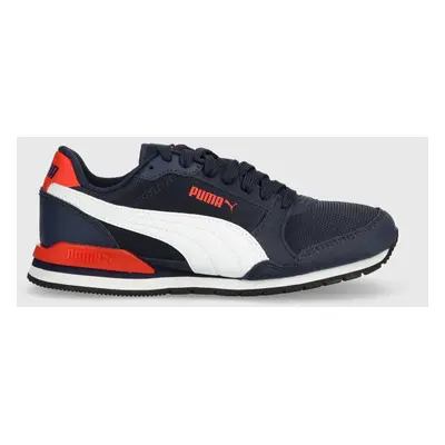 Dětské sneakers boty Puma ST Runner v3 Mesh Jr tmavomodrá barva