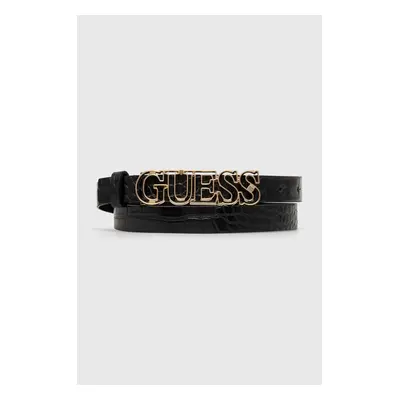 Pásek Guess SESTRI dámský, černá barva, BW9092 P4220