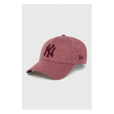 Kšiltovka New Era NEW YORK YANKEES vínová barva, melanžová, 60348848.MRNWHI-MRNWHI