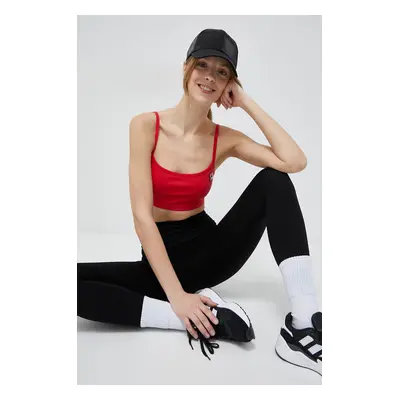 Top Fila x Hailey Bieber dámský, červená barva