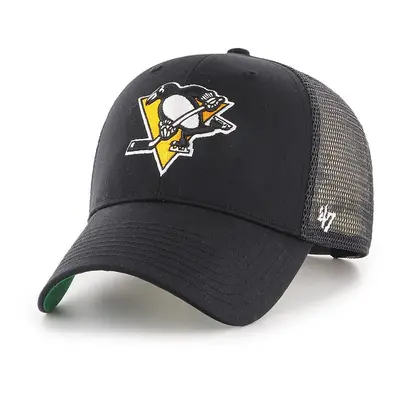 Čepice 47brand NHL Pittsburgh Penguins černá barva, s aplikací, H-BRANS15CTP-BKB