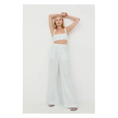 Kalhoty For Love & Lemons dámské, široké, high waist