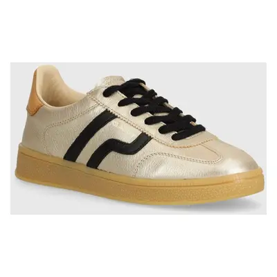 Kožené sneakers boty Gant Cuzima zlatá barva, 29531821 G916