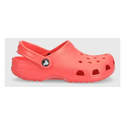 Pantofle Crocs CLASSIC KIDS CLOG červená barva