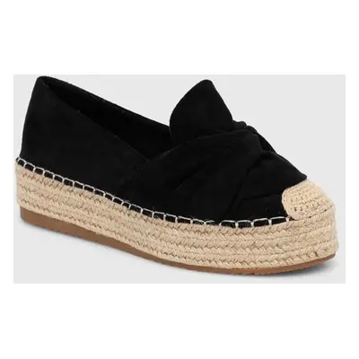 Espadrilky Answear Lab černá barva, na platformě