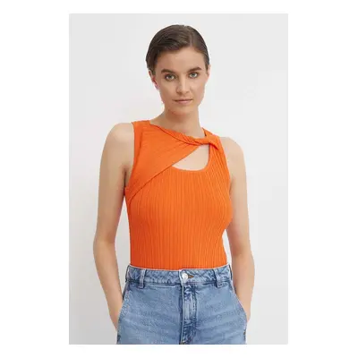 Top Dkny dámský, oranžová barva, P4BSAN40