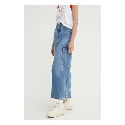 Džínová sukně Levi's maxi, 0005S