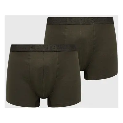 Boxerky Levi's pánské, zelená barva, 37149.0732-khaki