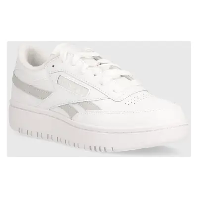 Kožené sneakers boty Reebok Classic Club C bílá barva, 100074269