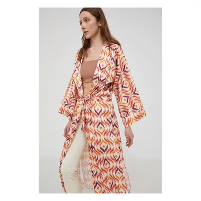 Kimono Answear Lab oranžová barva, oversize