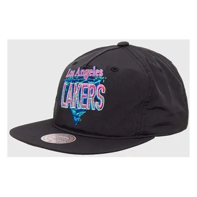 Kšiltovka Mitchell&Ness NBA LOS ANGELES LAKERS černá barva, s aplikací