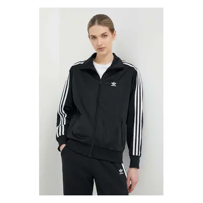 Mikina adidas Originals dámská, černá barva, s aplikací, IT7405