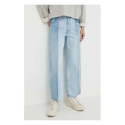 Džíny Levi's BAGGY CROP dámské, medium waist