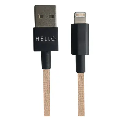 Design Letters Nabíjecí kabel USB-C Lightning 1 m