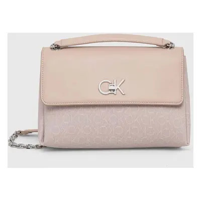 Kabelka Calvin Klein béžová barva, K60K611755