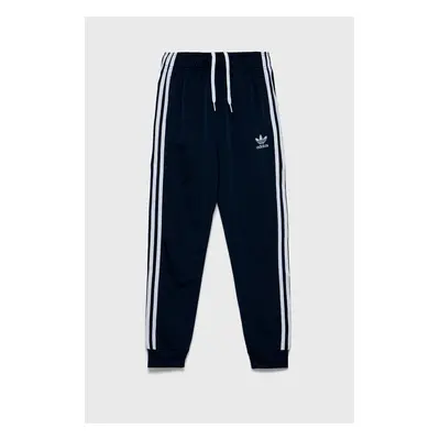 Dětské tepláky adidas Originals tmavomodrá barva, s aplikací