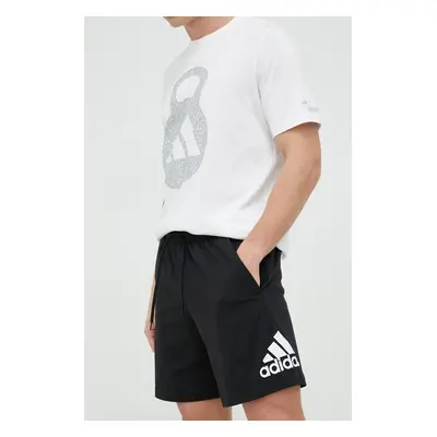 Kraťasy adidas pánské, černá barva, IC9375