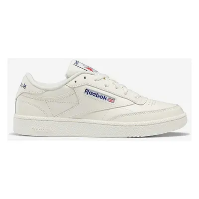 Kožené sneakers boty Reebok Classic Club C 85 bílá barva, HP4321-CK/CHK/COB