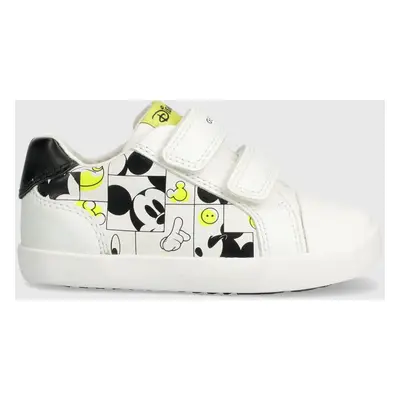 Dětské sneakers boty Geox x Disney bílá barva