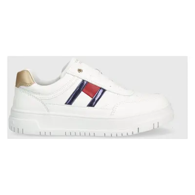 Dětské sneakers boty Tommy Hilfiger bílá barva