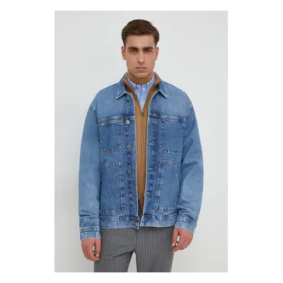 Džínová bunda Pepe Jeans YOUNG WORK pánská, přechodná, PM402884