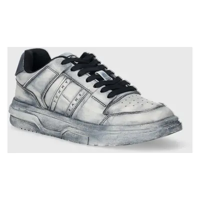 Kožené sneakers boty Tommy Jeans THE BROOKLYN DIP DYED EN0EN02477