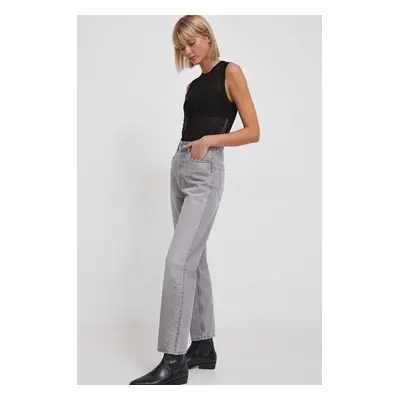 Džíny Pepe Jeans STRAIGHT JEANS UHW SPARKLE dámské, high waist, PL204605