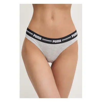 Tanga Puma (2-pack) šedá barva, 907854