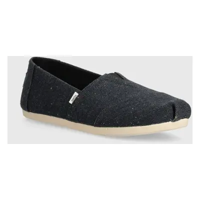 Espadrilky Toms Alpargata tmavomodrá barva, 10019653