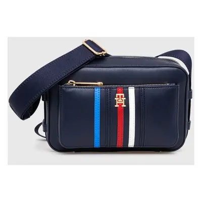 Kabelka Tommy Hilfiger tmavomodrá barva, AW0AW16106