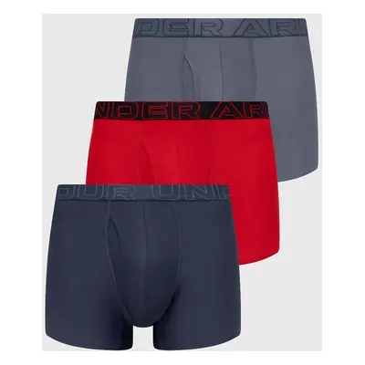 Boxerky Under Armour 3-pack pánské, červená barva