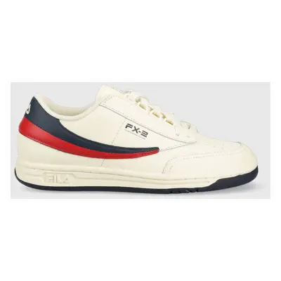 Kožené sneakers boty Fila ORIGINAL TENNIS béžová barva