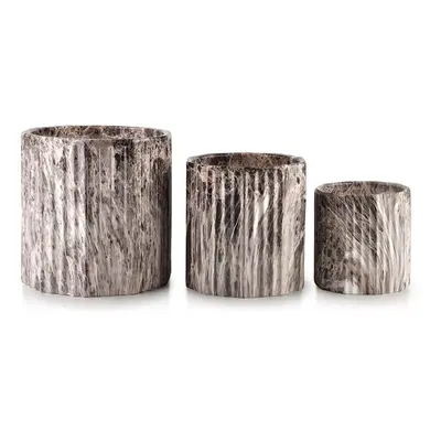 Sada květináčů Affek Design Neva Marble 3-pack