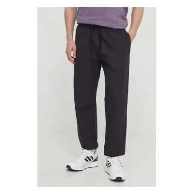 Kalhoty adidas Originals Premium Essentials Sweatpant pánské, černá barva, hladké, IS1796