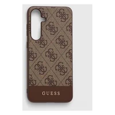 Obal na telefon Guess S24 + S926 hnědá barva