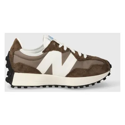 Sneakers boty New Balance U327LG hnědá barva