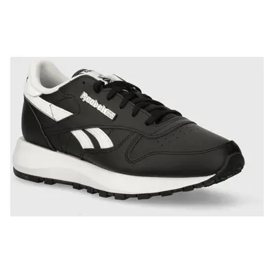 Kožené sneakers boty Reebok Classic Classic Leather černá barva, 100074549