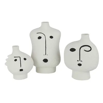 Sada dekorativních váz J-Line Face Abstract 3-pack