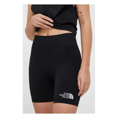 Sportovní šortky The North Face dámské, černá barva, hladké, medium waist, NF0A82GNJK31