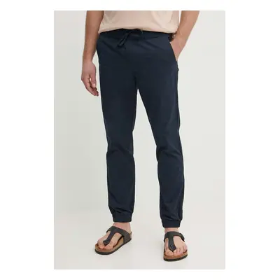 Kalhoty Pepe Jeans PULL ON CUFFED SMART PANTS pánské, tmavomodrá barva, přiléhavé, PM211687