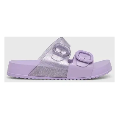 Dětské pantofle Melissa COZY SLIDE fialová barva