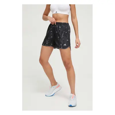 Běžecké šortky adidas Performance Run It černá barva, high waist, IL7221