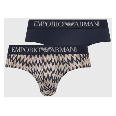 Spodní prádlo Emporio Armani Underwear 2-pack pánské, tmavomodrá barva, 111733 4R504