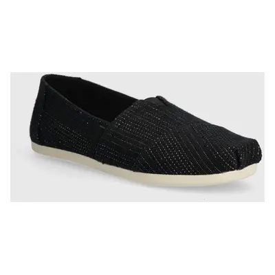 Espadrilky Toms Alpargata černá barva, 10020665