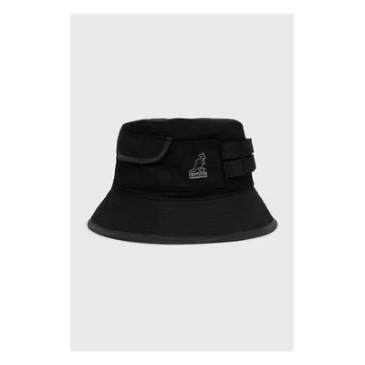 Bavlněný klobouk Kangol černá barva, bavlněný, K5328.BK001-BK001