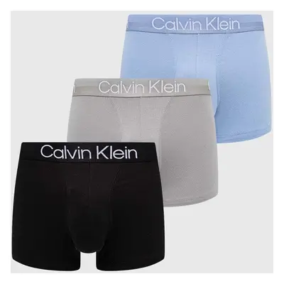 Boxerky Calvin Klein Underwear 3-pack pánské, zelená barva, 000NB2970A