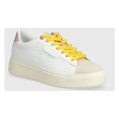 Sneakers boty U.S. Polo Assn. ASHLEY bílá barva, ASHLEY006W 4YS1