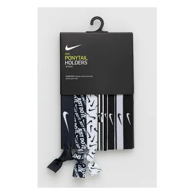 Vlasové gumičky Nike (9-pack) černá barva