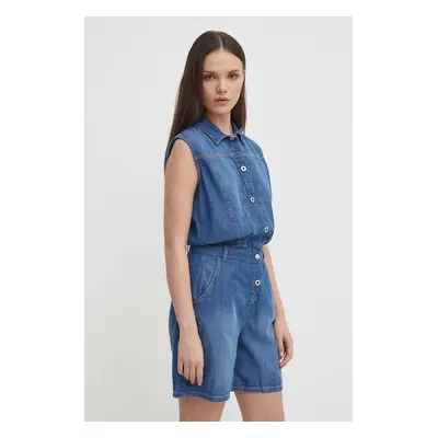 Bavlněná kombinéza Pepe Jeans JESS s límečkem, PL230488